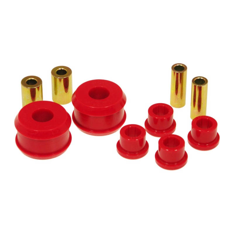 Prothane red polyurethane front control arm bushings for 1985-2006 Volkswagen Beetle, Golf, and Jetta models.