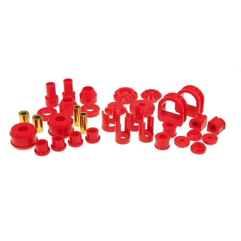 Prothane 22-2009 Total Kit red polyurethane bushing set for 1985-1998 Volkswagen Golf and Jetta