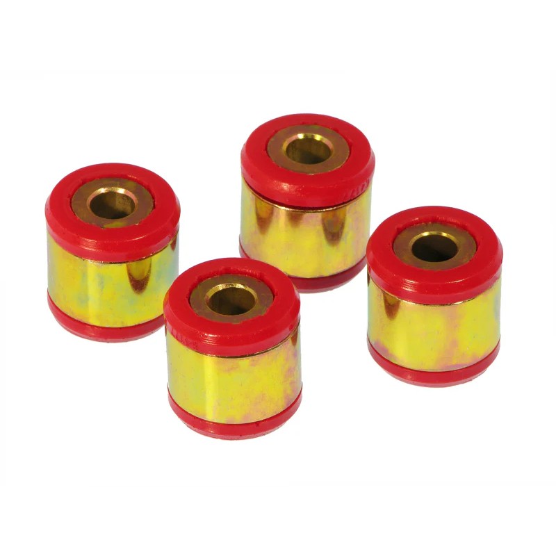 Red Prothane polyurethane rear compensator arm bushings for 1988-2001 Honda Civic and Acura Integra (MPN 8-309).