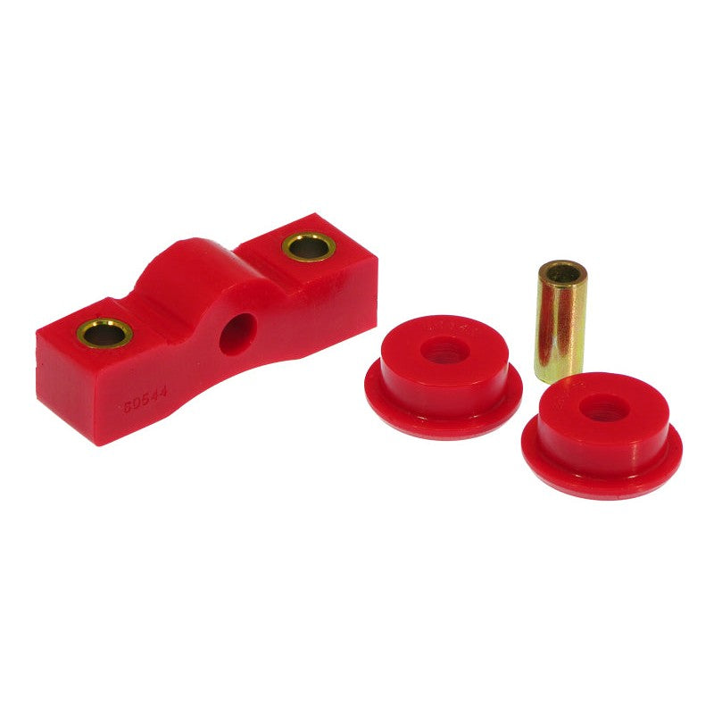Red Prothane polyurethane shifter stabilizer bushing kit for 1988-2000 Honda Civic, CRX, and del Sol.