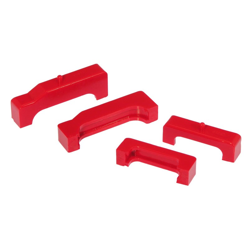 Set of four red Prothane polyurethane radiator isolators for 1988-1995 Chevrolet and GMC C/K trucks