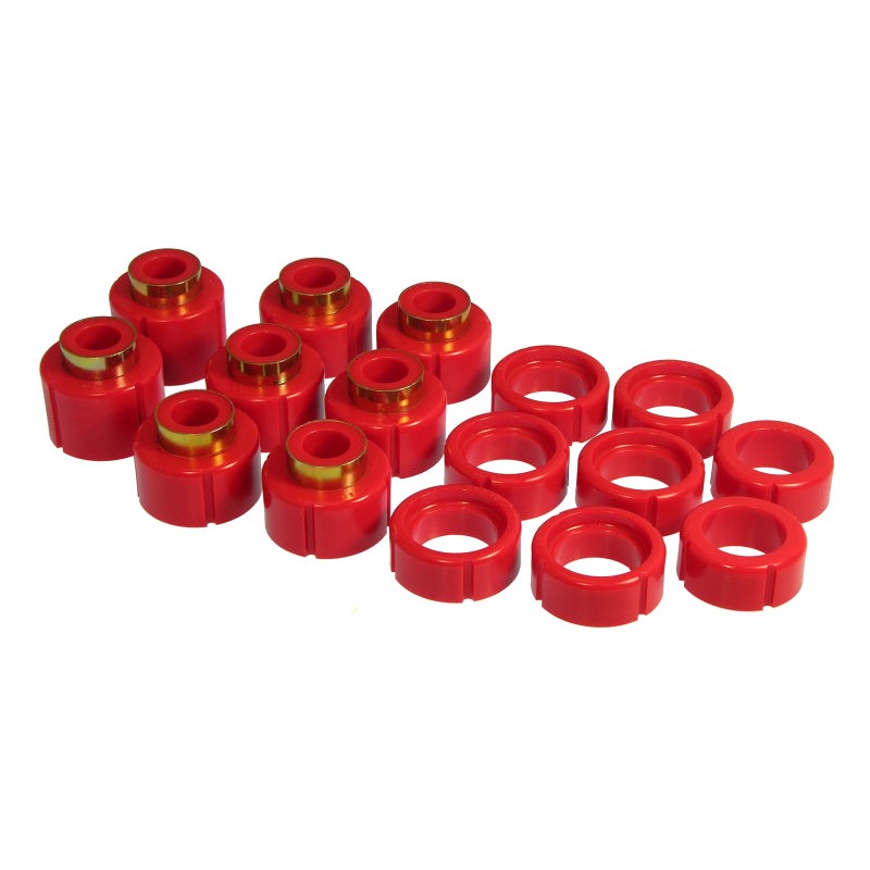 Prothane red polyurethane cab mount bushing kit for 1988-2000 GM Extended Cab C/K series pickup trucks