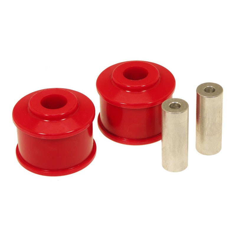Red Prothane polyurethane motor mount insert for 1993-1998 Jeep Grand Cherokee motor mounts.