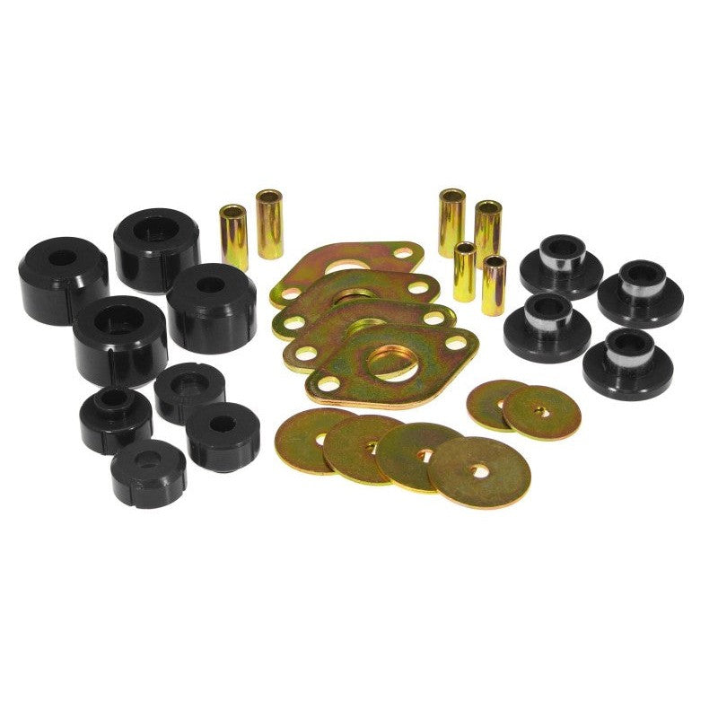 Prothane black polyurethane body mount bushing kit for 1995-2000 Toyota Tacoma.