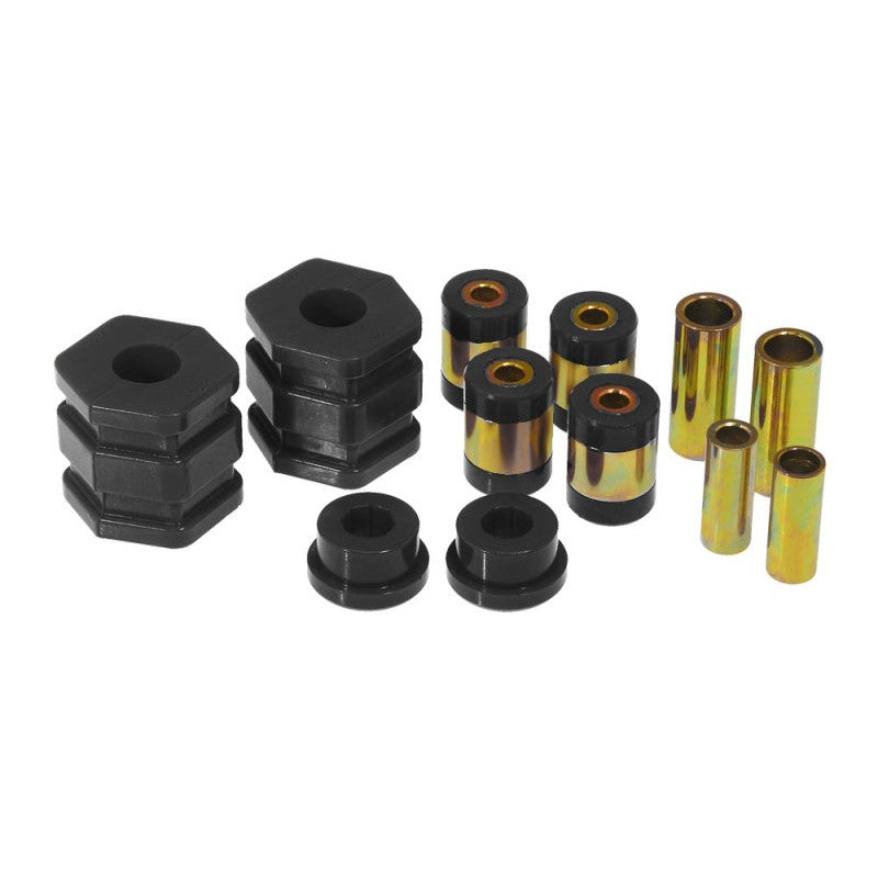 Prothane black polyurethane front upper and lower control arm bushing kit for 1996-2000 Honda Civic.