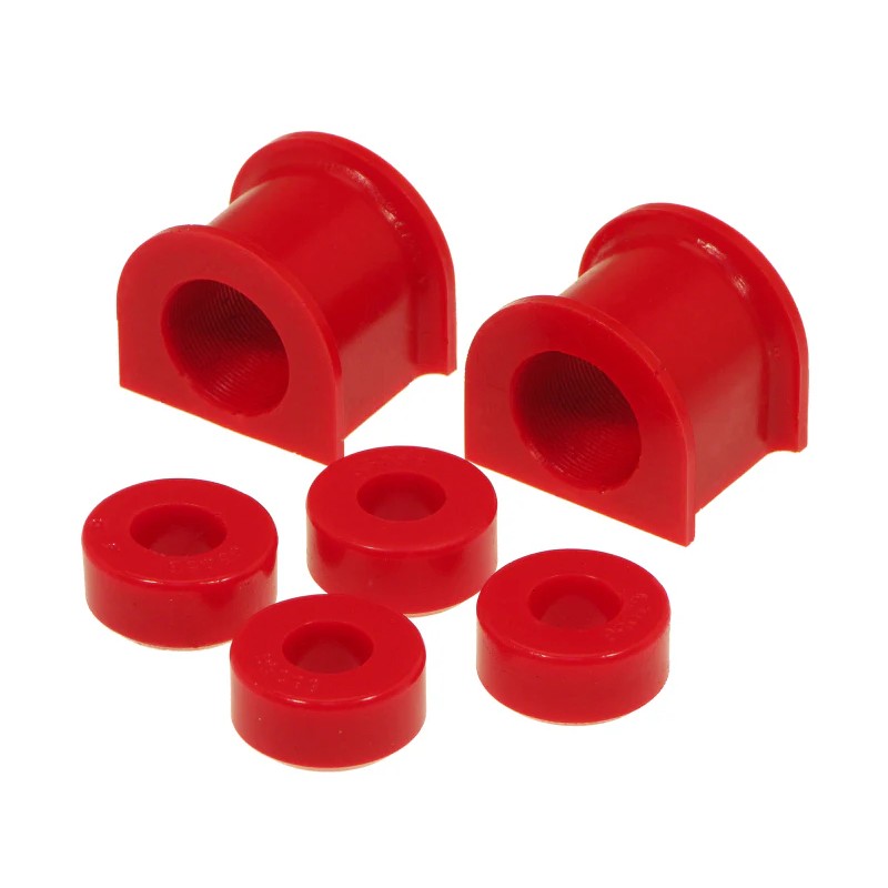 Pair of red 26mm polyurethane front sway bar bushings for 1996-2001 Toyota 4Runner.