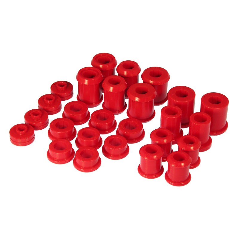 Prothane 7-2014 Red polyurethane bushing total kit for 1997-2004 Chevrolet Corvette suspension.