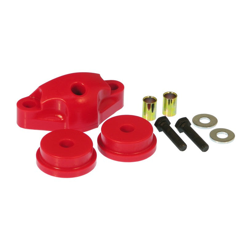 Red Prothane 16-1602 polyurethane 5-speed shifter bushing kit for 1998-2012 Subaru Impreza.