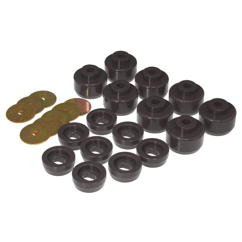 Prothane 7-148-BL black polyurethane body mount kit for 1999-2007 Chevy Silverado Canadian models