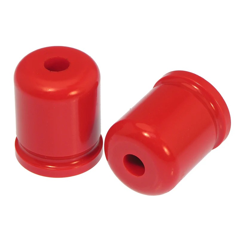 Red Prothane polyurethane rear bump stop for Jeep Wrangler JK 2-door and 4-door models.