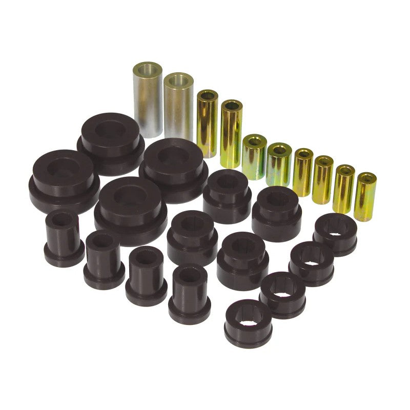 Prothane black polyurethane control and radius arm bushing set for Nissan 350Z and Infiniti G35 suspension