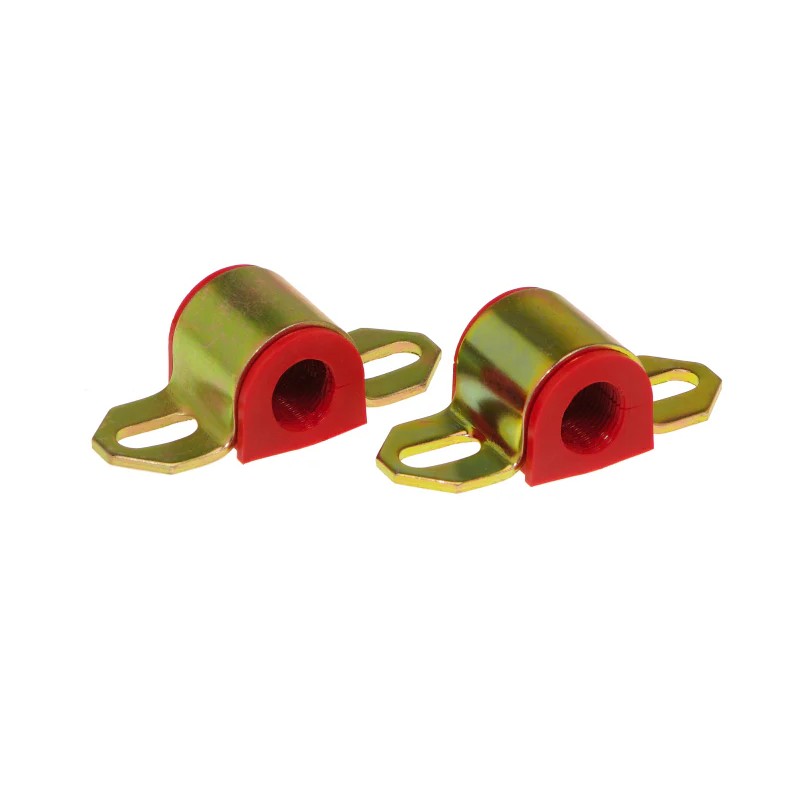 Red Prothane 19mm polyurethane sway bar bushings for A-style brackets