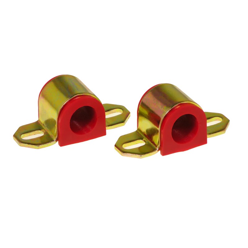 Red Prothane polyurethane 27mm universal sway bar bushings for B-style brackets