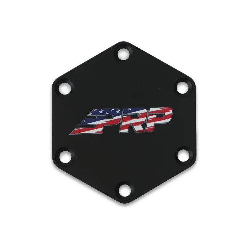 PRP New Glory Shadow American flag themed steering wheel center cap for 6-bolt hubs