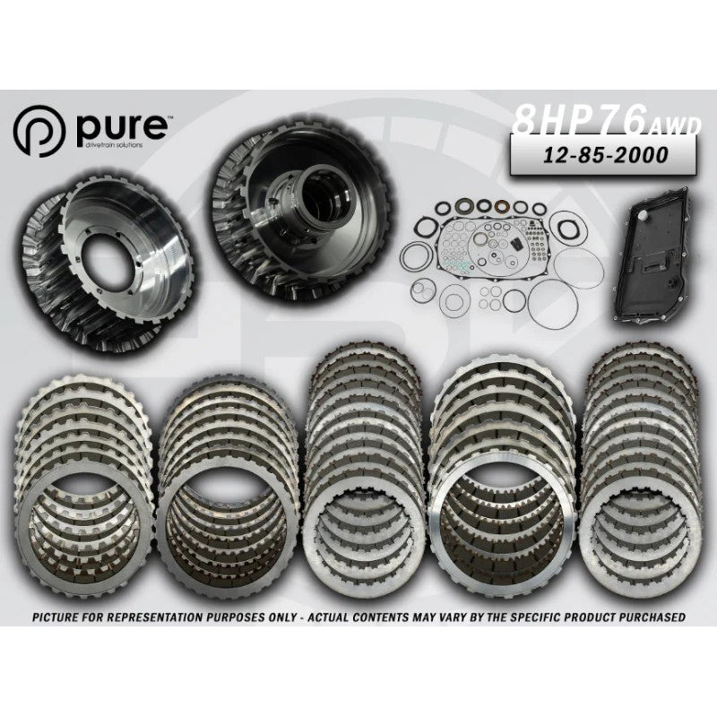 Pure Drivetrain Stage 2 high performance transmission hard parts kit for AWD 8HP76 gearboxes.