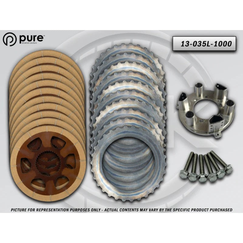 Pure Drivetrain ATC 35L Transfer Case High Performance Hard Parts Kit showing internal drivetrain components