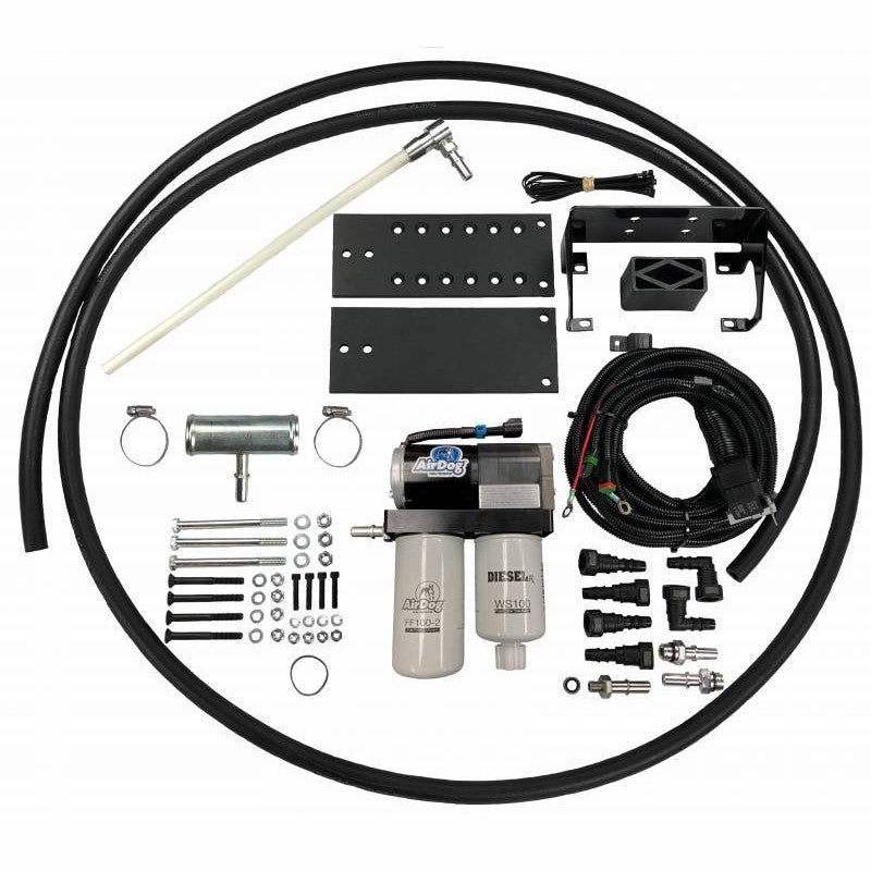 PureFlow AirDog FP-100-4G Fuel Air Separation System with integrated fuel pump and fuel lines