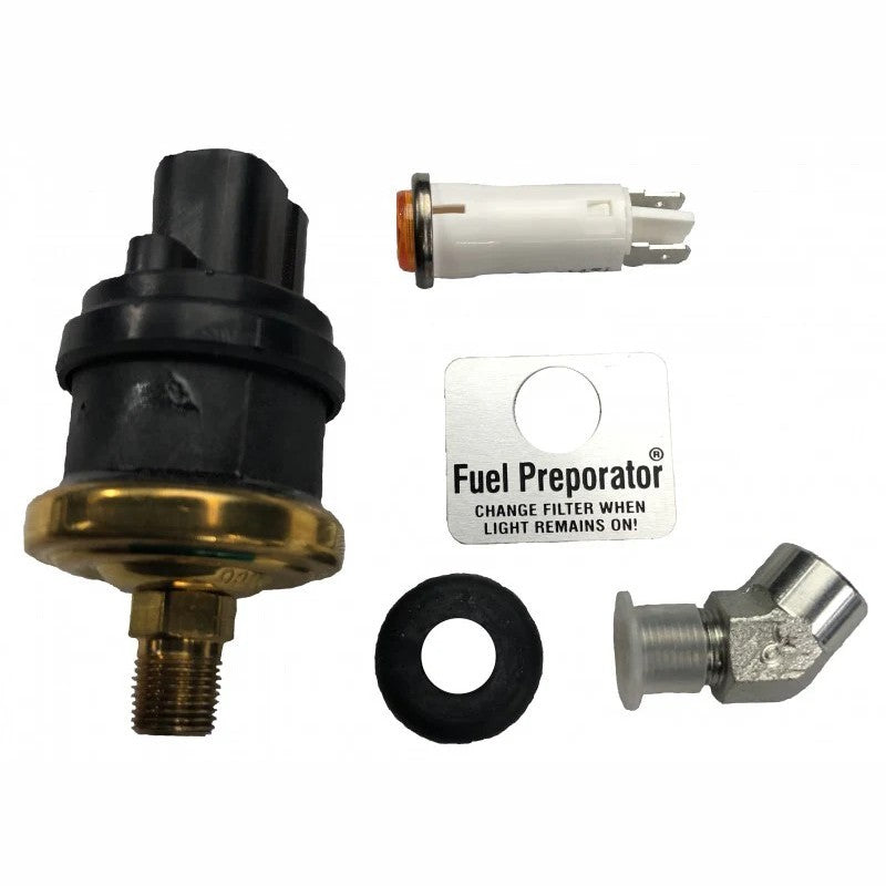 PureFlow AirDog low fuel pressure indicator light kit, including light and wiring