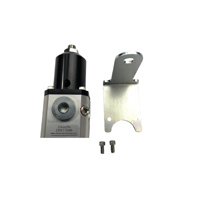 PureFlow AirDog Universal Fuel Pressure Regulator with five -8 ORB ports and pressure adjustment knob