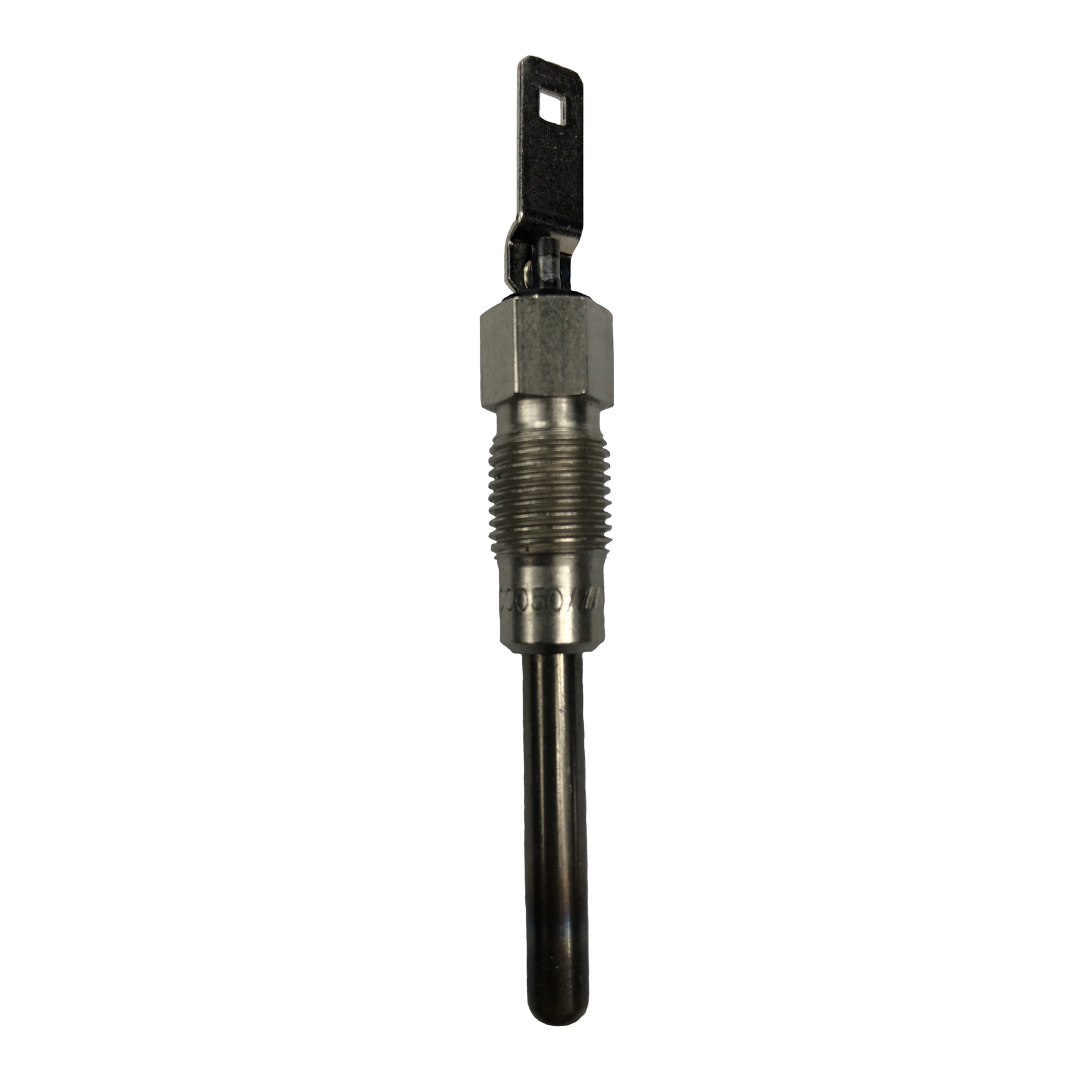 PureFlow DieselRX 12V diesel glow plug with metal heating element and threaded body.