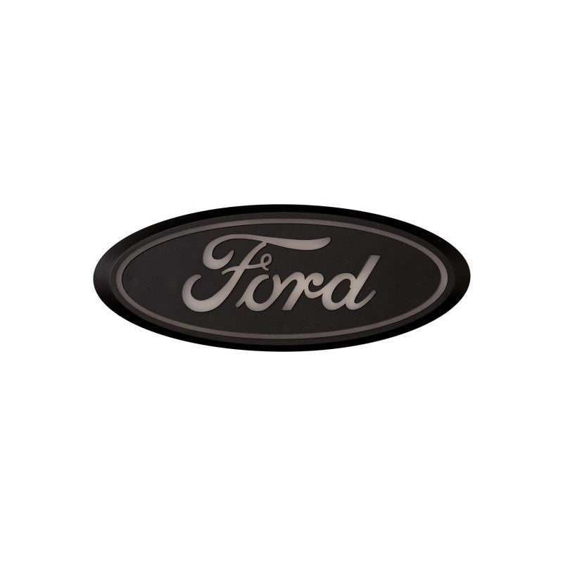 Putco Luminix matte black front LED Ford emblem for 2011-2025 Super Duty without camera cutout
