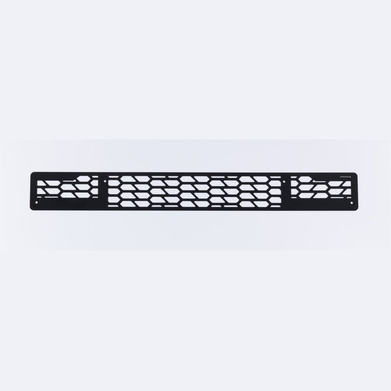 Black powder coated Putco Hex Shield T-304 stainless steel bumper grille insert for 2018-2020 Ford F-150.