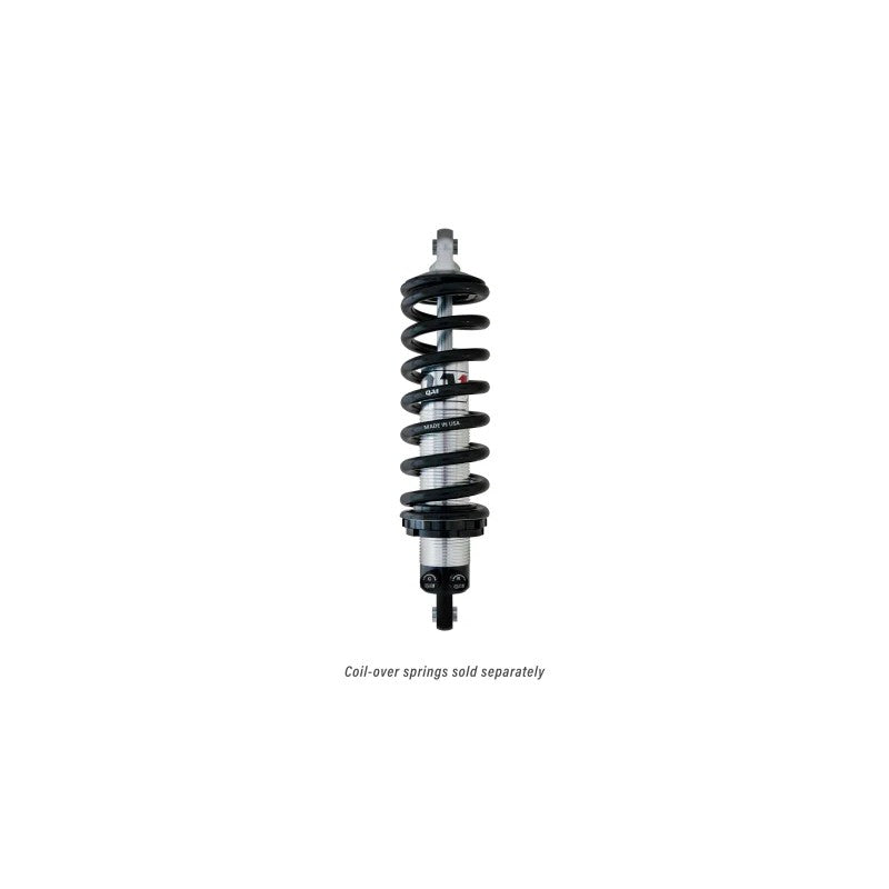 QA1 Proma Star Series double adjustable aluminum coil-over shock with bearing mounts and dual adjustment knobs.