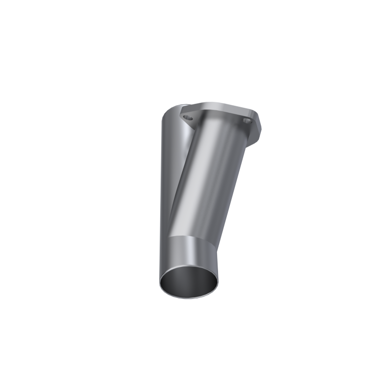2.5-inch weld-on exhaust Y-pipe for QTP QTEC electric cutout valve installation.