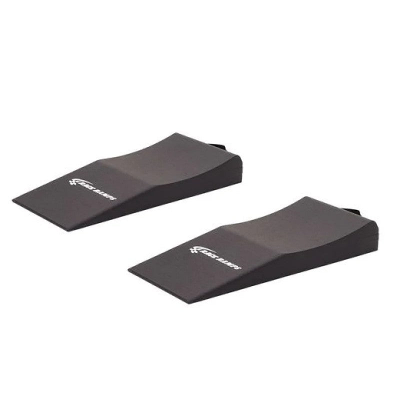 Race Ramps Trailer-Mate front loading ramps with a black textured finish and 11-degree approach angle