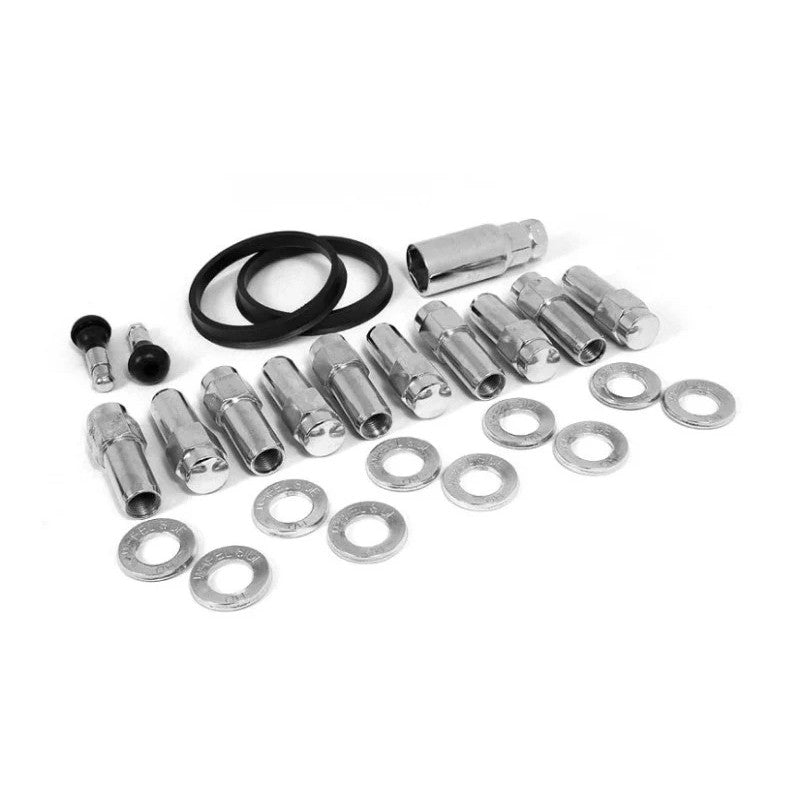 Ten Race Star 1/2-inch closed end deluxe lug nuts for Ford direct drill wheels.