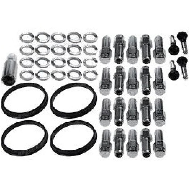 Race Star 14mm x 1.5 closed-end lug nuts with 1.38-inch shank and 7/8-inch hex head, 20-piece set