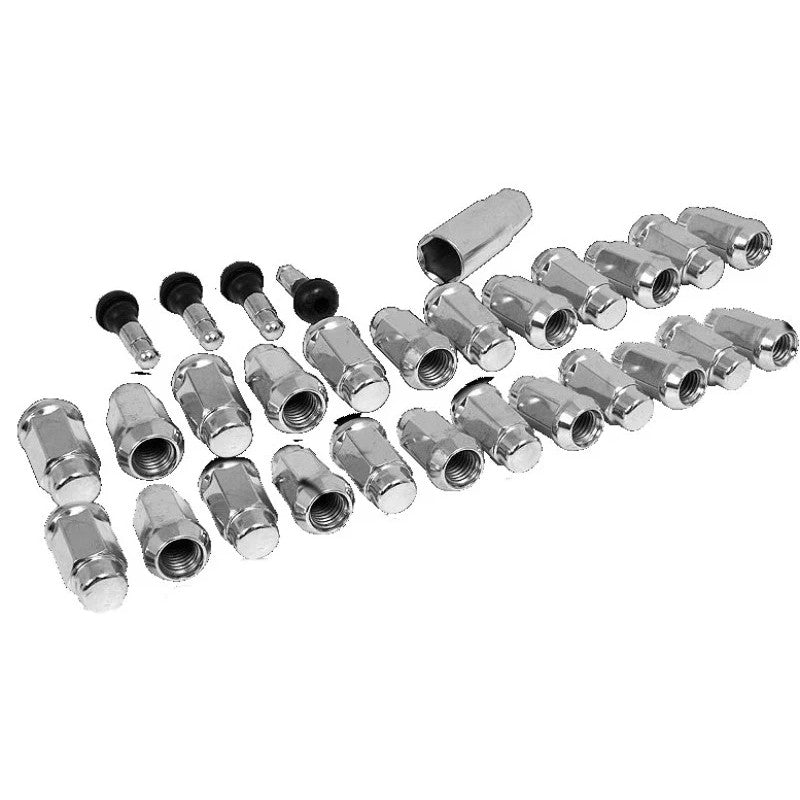 Set of 24 Race Star closed end acorn lug nuts with 14mm x 1.50 thread and 3/4 inch hex drive