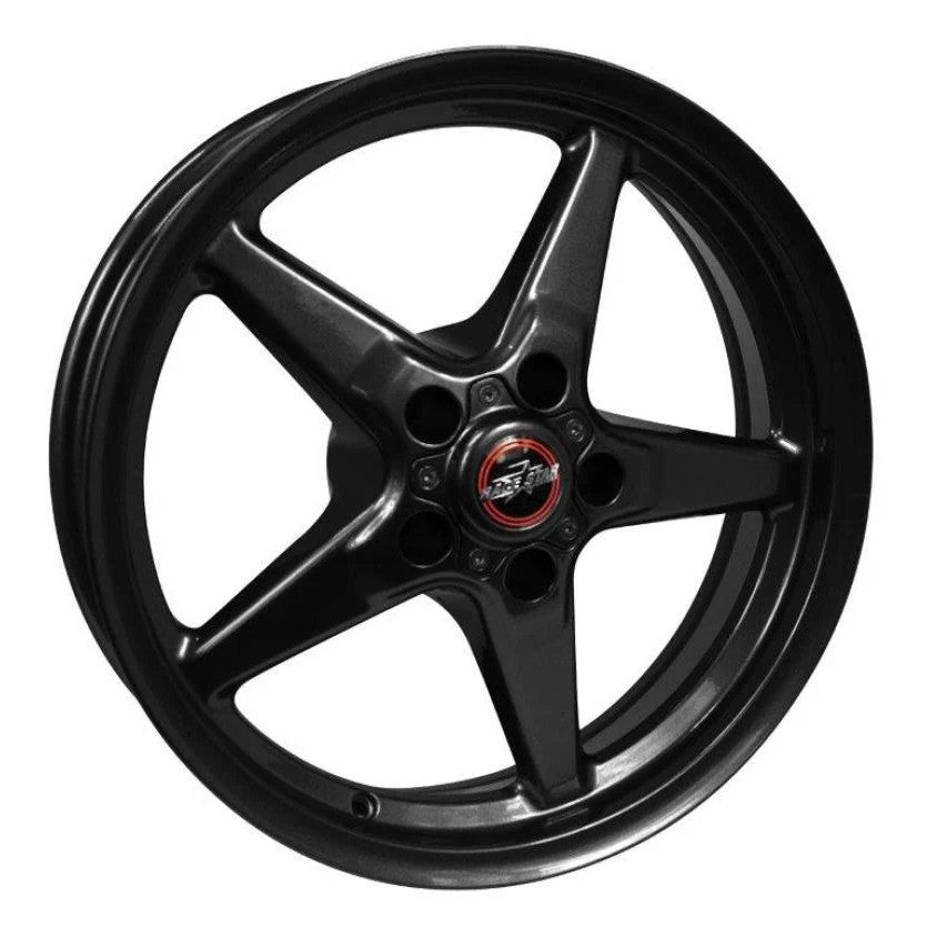 Race Star 92 Drag Star Bracket Racer 17x4.5 gloss black five-spoke drag racing wheel