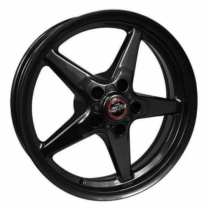 Race Star 92 Drag Star Bracket Racer 17x9.5 wheel with 5x4.75 bolt circle and gloss black finish
