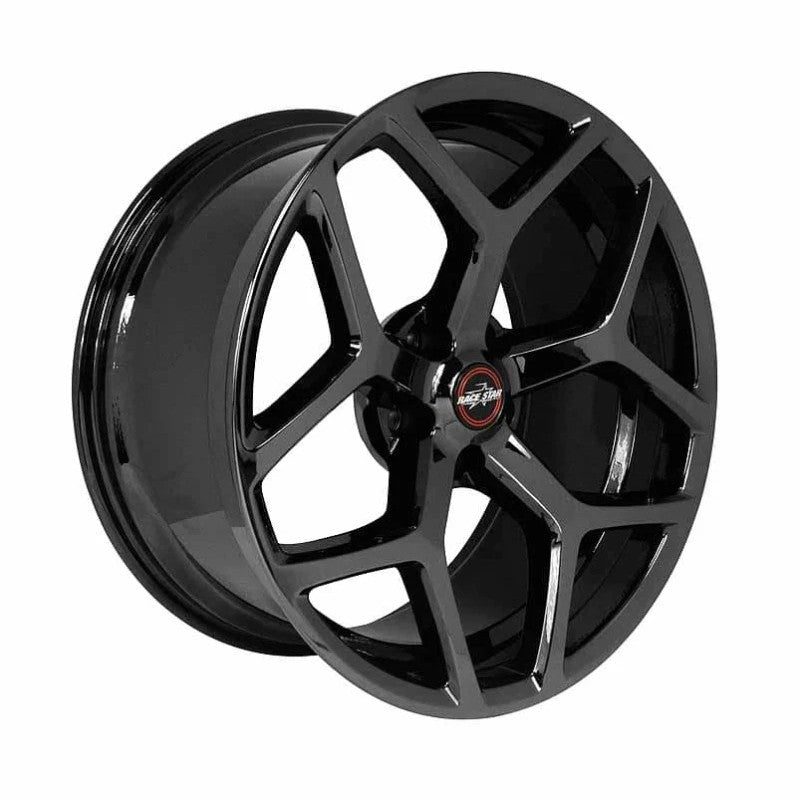 Gloss black Race Star 93 Truck Star 17x7 wheel with 5-spoke design and 6x5.50 bolt pattern