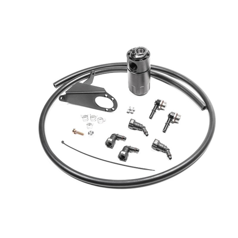 Radium 8oz Fluid Lock PCV catch can kit with mounting brackets and hoses for 2014-2019 Chevrolet Corvette Stingray