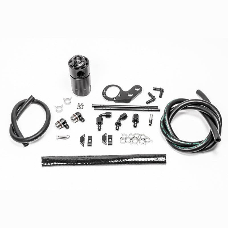 Radium CCV Fluid Lock Catch Can Kit with mounting bracket and hoses for 2017-2025 Honda Civic Type R