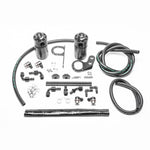 Radium Engineering dual black anodized Fluid Lock catch cans with mounting brackets for 2017-2025 Honda Civic Type R