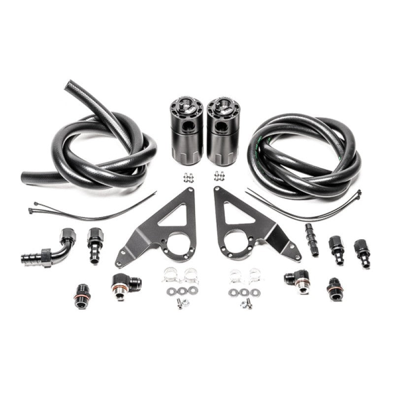 Radium Engineering dual catch can system with Fluid Lock tech and mounting brackets for 2022-2024 BRZ and GR86.