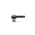 Radium 6AN ORB swivel banjo fitting with a 3/8 inch SAE male quick connect output.