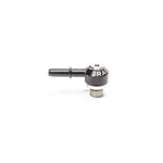 Radium Engineering 6AN ORB swivel banjo fitting showing .313 SAE male quick connect end and black anodized finish
