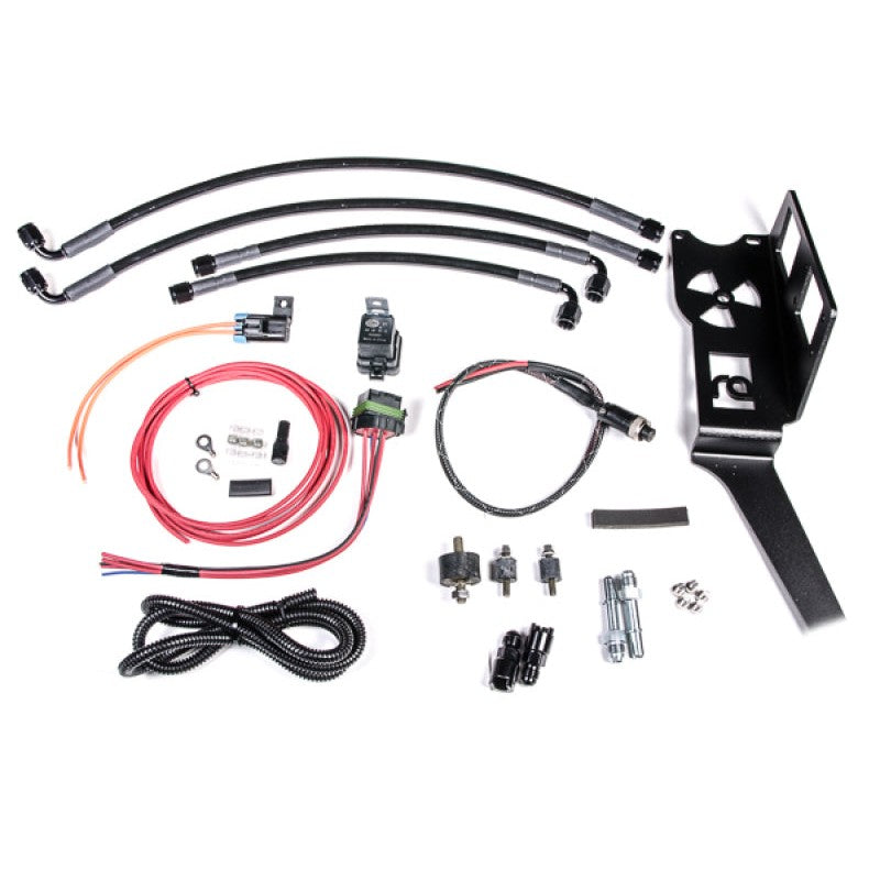Radium Engineering fuel surge tank mounting kit for 2000-2005 Honda S2000 featuring brackets and hardware