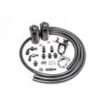 Radium Engineering dual catch can system with Fluid Lock technology and mounting hardware for 2007-2021 Toyota Tundra.