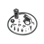 Radium Engineering single oil catch can kit with hardware for 2009-2015 Cadillac CTS-V LSA engine.