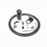 Radium Engineering black anodized PCV catch can kit with Fluid Lock and mounting bracket for Nissan R35 GT-R