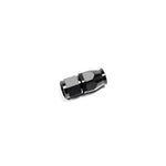 Radium Engineering 10AN straight PTFE hose end fitting in black anodized finish