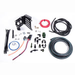 Radium Engineering fuel surge tank installation kit with fuel lines, fittings, and wiring harness for Ford Focus ST and RS