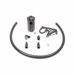Radium Engineering Fluid Lock CCV catch can kit with black anodized canister, mounting bracket, and hoses for Focus ST.