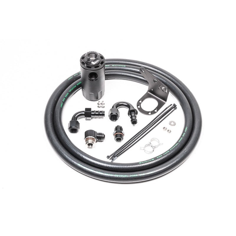 Radium Engineering Fluid Lock PCV catch can kit with mounting brackets and hoses for 2015-2020 Ford F-150 EcoBoost.