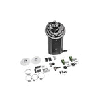 Radium Engineering machined fuel pump hanger for 2011-2024 Ford Mustang with anodized top hat and E5LM pump mounting brackets.